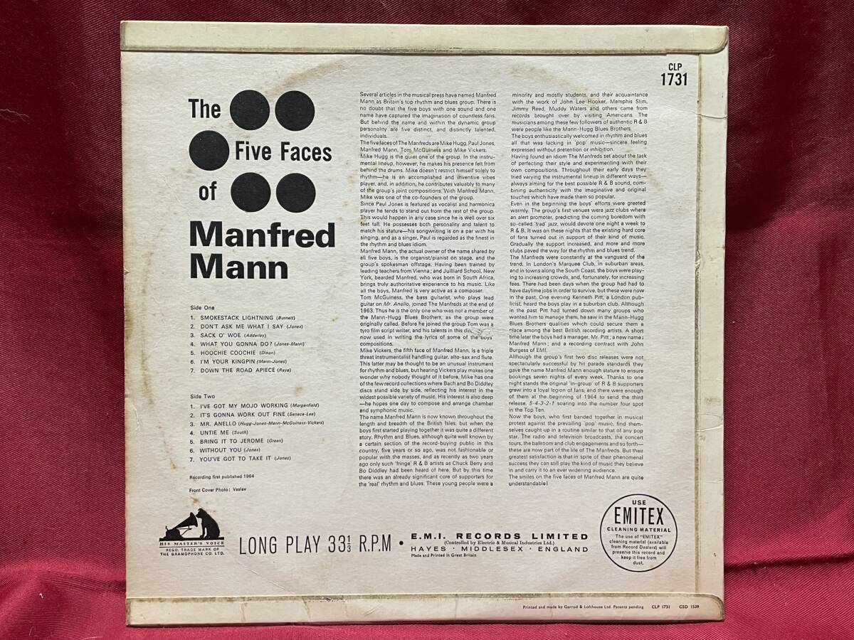 ◆1円開始!◆UKorgMONO盤!◆MANFRED MANN◆FIVE FACES OF MANFRED MANN◆の画像5