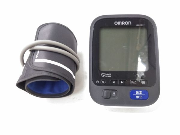 ◆ 動作品 OMRON オムロン 上腕式血圧計 HEM-7511T スマートフォンアプリで血圧管理 0311A2 @60 ◆_画像1