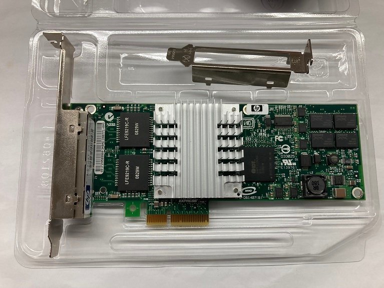 2399-O★HP 4ポート GIGABIT LANアダプタ PCI-E★NC364T (HSTNS-BN26)★中古現状渡し★送料185円(クリックポスト)_画像1