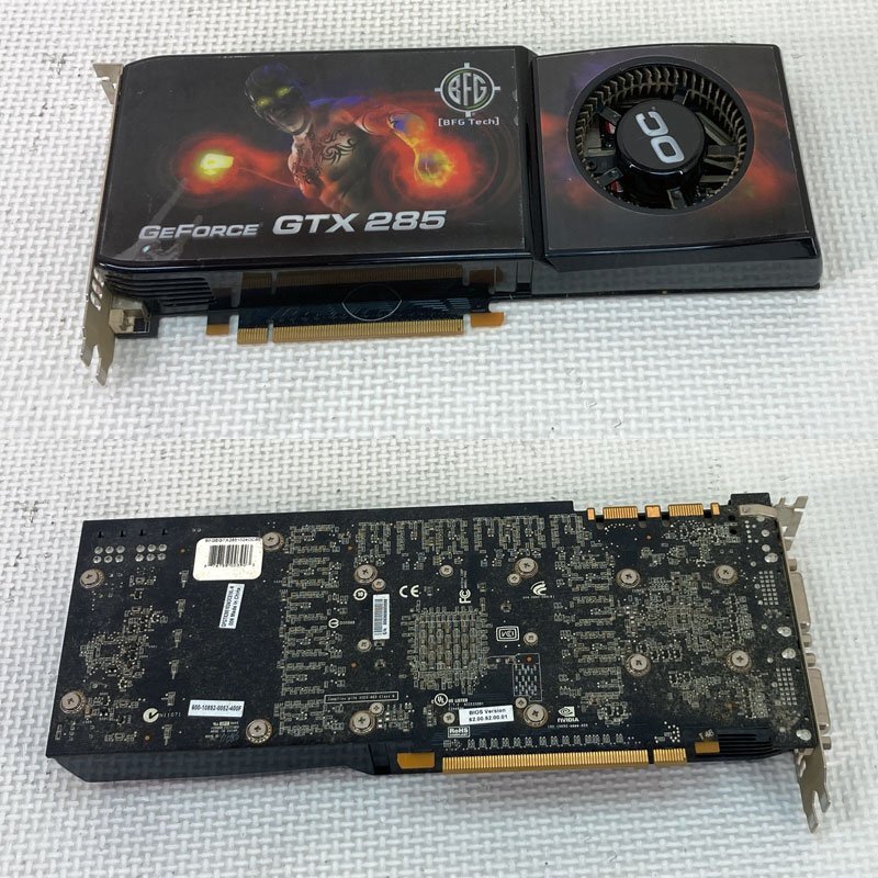 中古グラフィックカード 動作確認済 WinXP～Win10 LINUX ★ BFG GeForce GTX 285 GDDR3 1024MB 512bit DVI×2 #2427-K_画像2