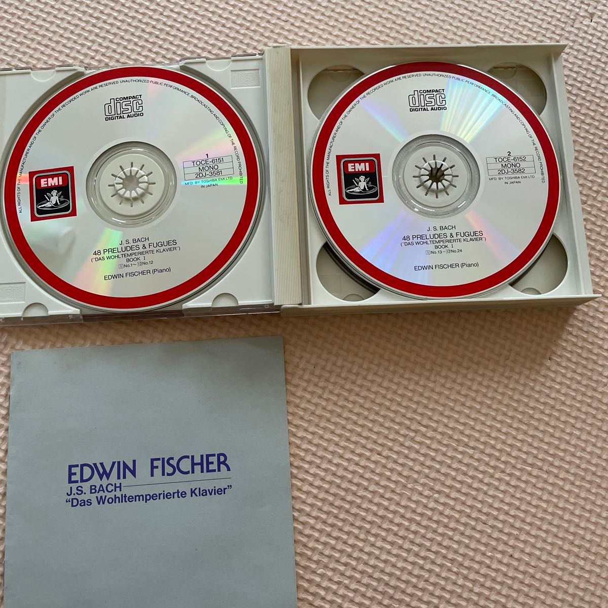 ※４枚組ＣＤ※EDWIN FISCHER エドウィン・フィッシャー /バッハ 前奏曲とフーガ 平均律クラヴィーア曲集 (全曲)