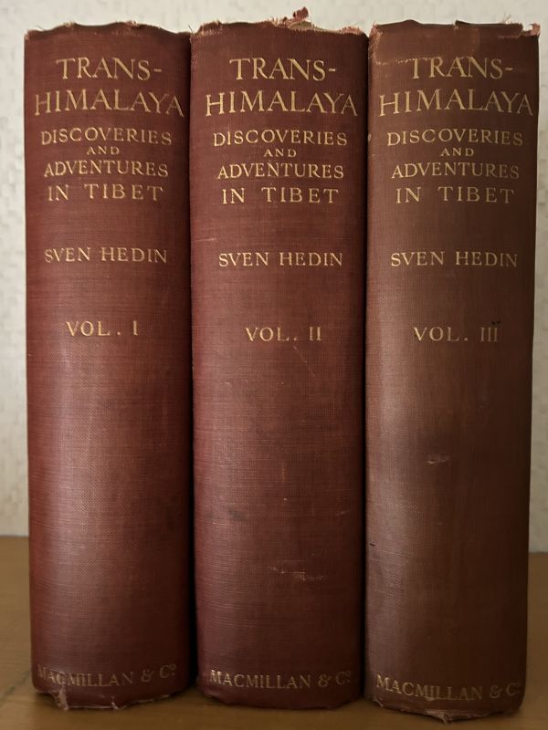 スヴェン・ヘディン『トランスヒマラヤ』HEDIN, Sven. Trans-Himalaya: Discoveries and Adventures in Tibet. 3 Vols. 1909/1913年_画像3
