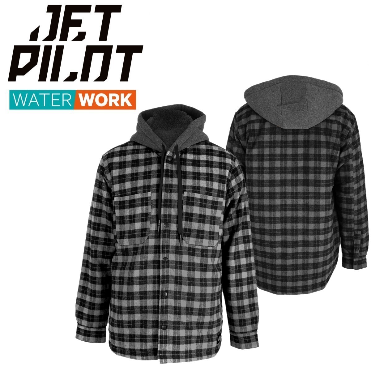 ジェットパイロット JETPILOT アウター 送料無料 キルト シェルパ ジャケット JPW84 ブラック M ワークウェア