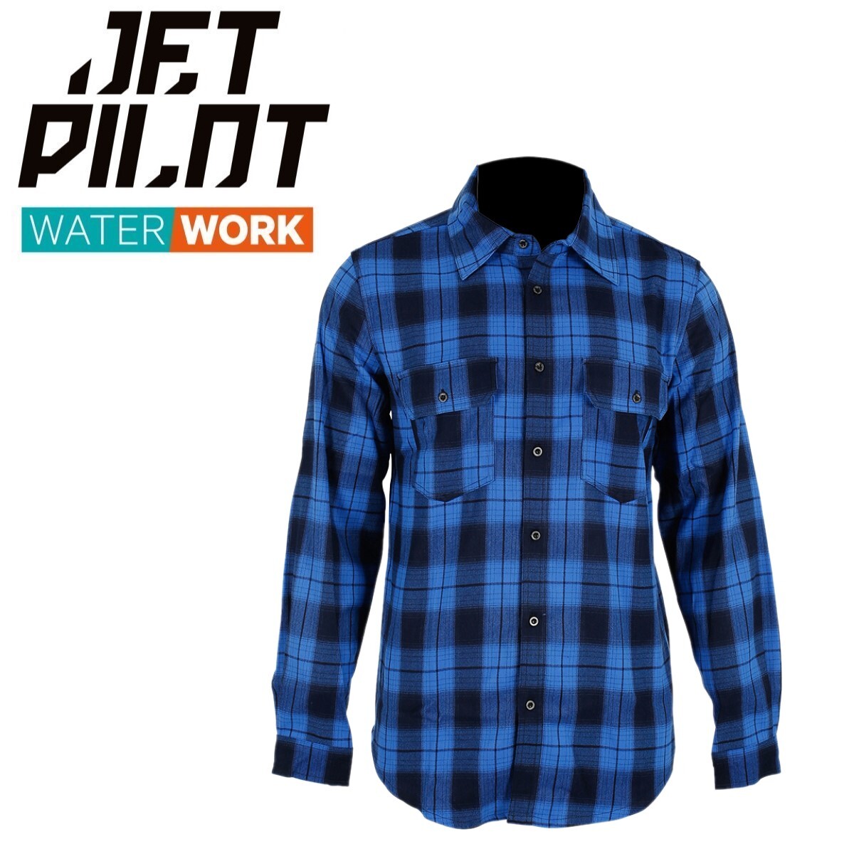 ジェットパイロット JETPILOT 2024 ネルシャツ 送料無料 JP フランネルシャツ JPW50 ワークウェア ブルー L