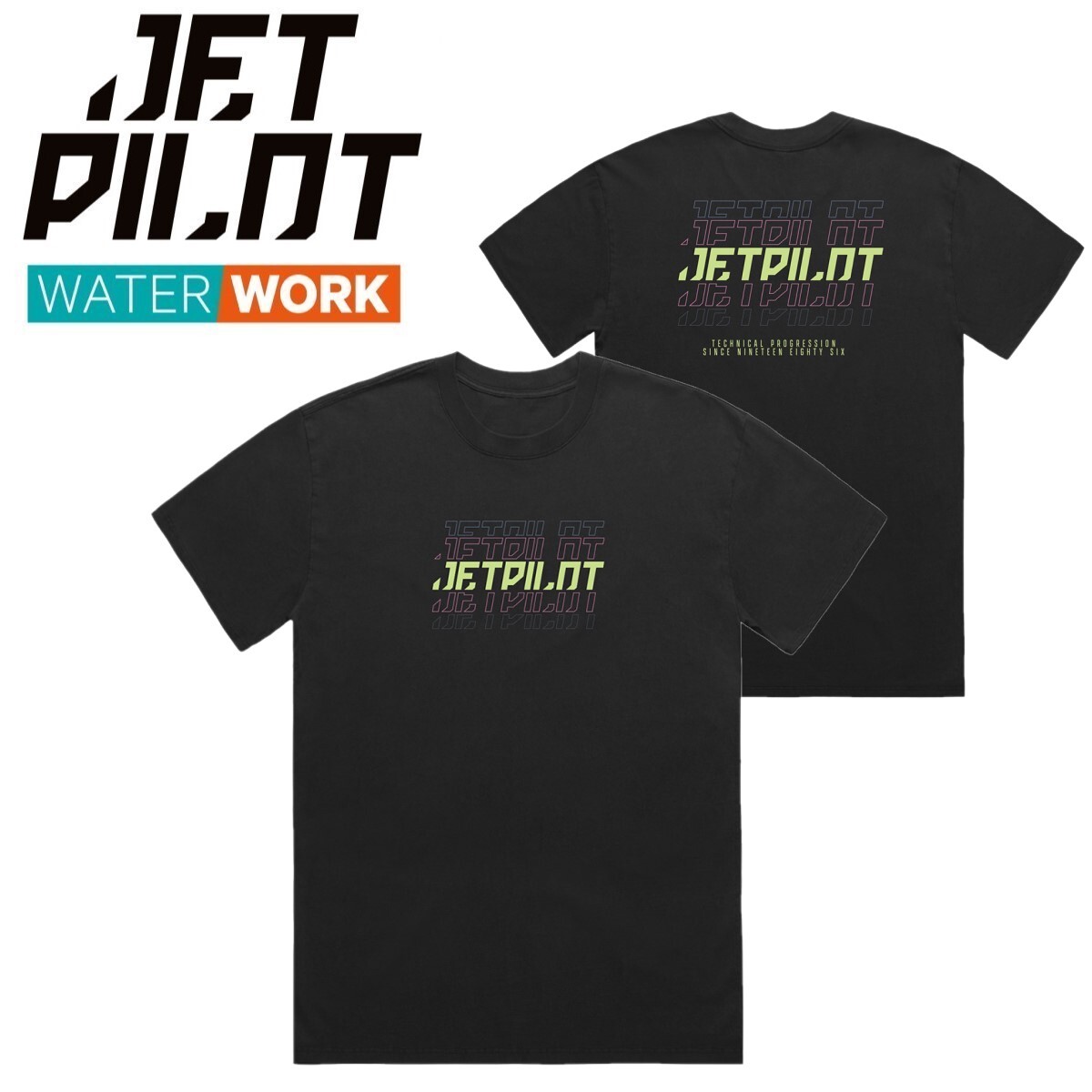 ジェットパイロット JETPILOT 2024 Tシャツ 送料無料 ディボルブ S/S Tシャツ DEVOLVE TEE W24604 ブラック Mの画像1