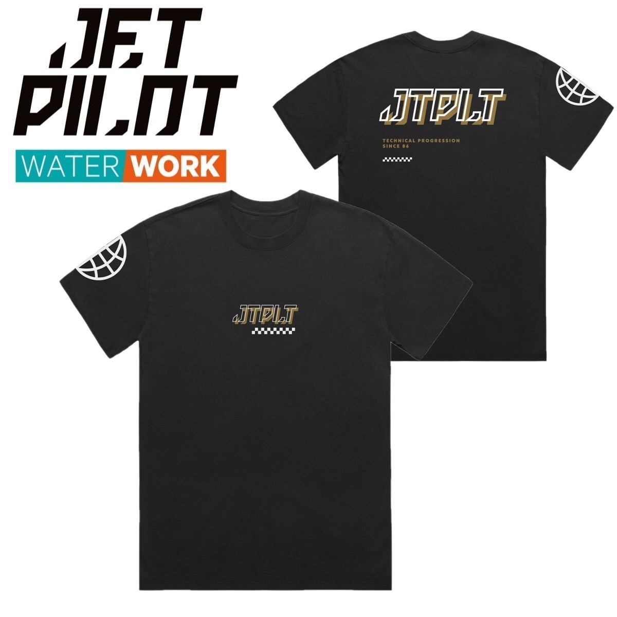 ジェットパイロット JETPILOT 2024 Tシャツ 送料無料 テック S/S Tシャツ W24603 ブラック Mの画像1