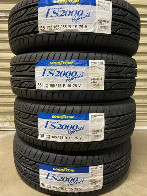 ◎グッドイヤー 日本製 2023年製 LS2000 HybridⅡ 165/55R15 75V 4本セット 送料込みで22,400円～_画像1