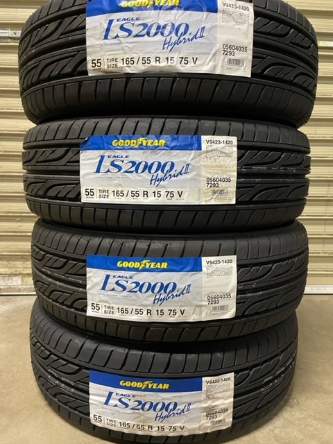 ◎ グッドイヤー 2024年製/日本製 LS2000 HybridⅡ 165/55R15 75V 4本セット！ 送料込みで23,400円～_画像1