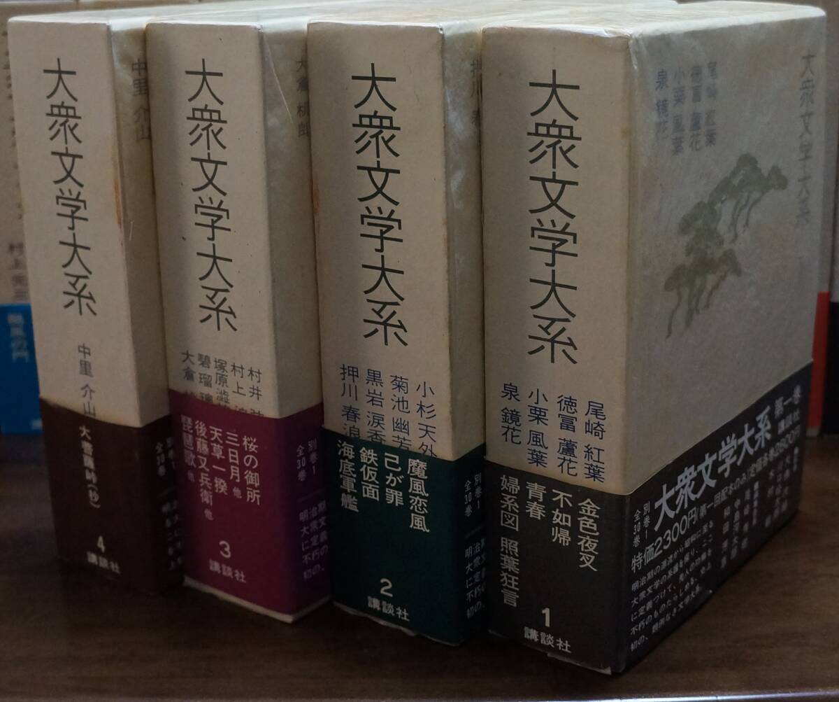 大衆文学大系全31巻別巻1 講談社 文学、小説 大衆文学大系全31巻別巻1 講談社 文学、小説