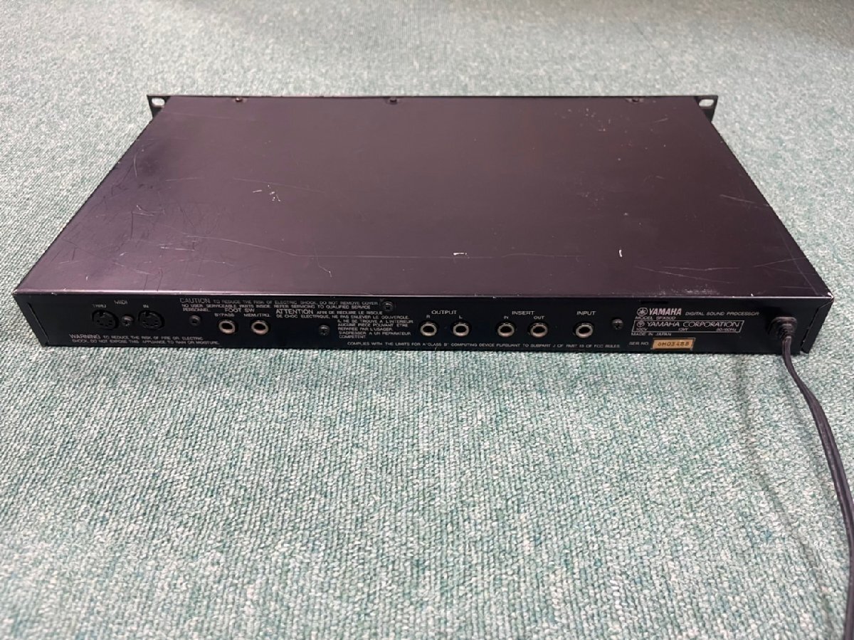 ＜中古＞YAMAHA　SPX50D　（DIGITAL SOUND PROCESSER）_画像2