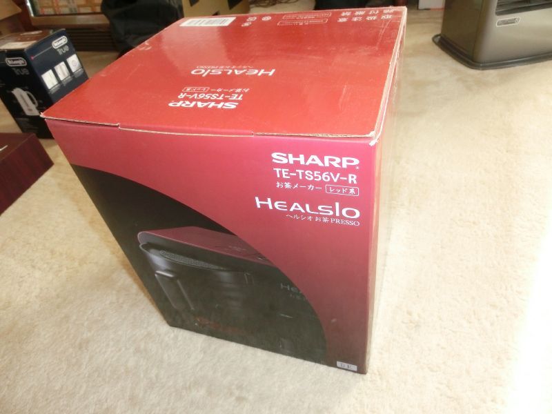 SHARP シャープ HEALSIO お茶PRESSO TE-TS56V 赤 お茶 メーカー 取説 箱付き　未使用新品_画像1