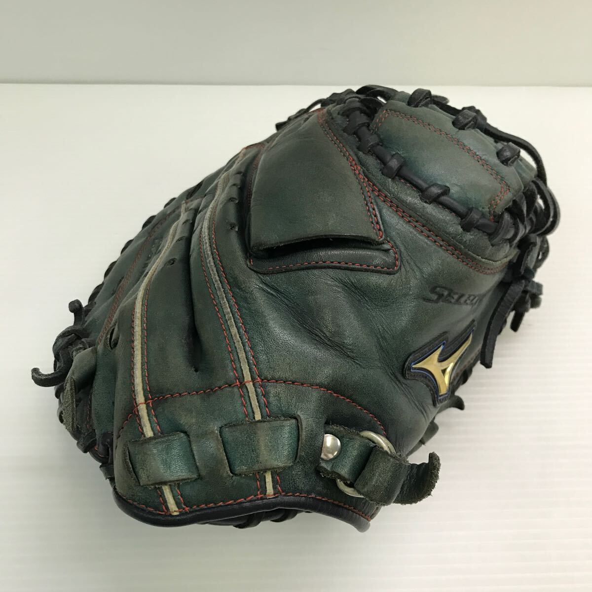 G-9630 ミズノ MIZUNO セレクトナイン 少年軟式 キャッチャーミット 捕手用 グローブ グラブ 野球 中古品 _画像1