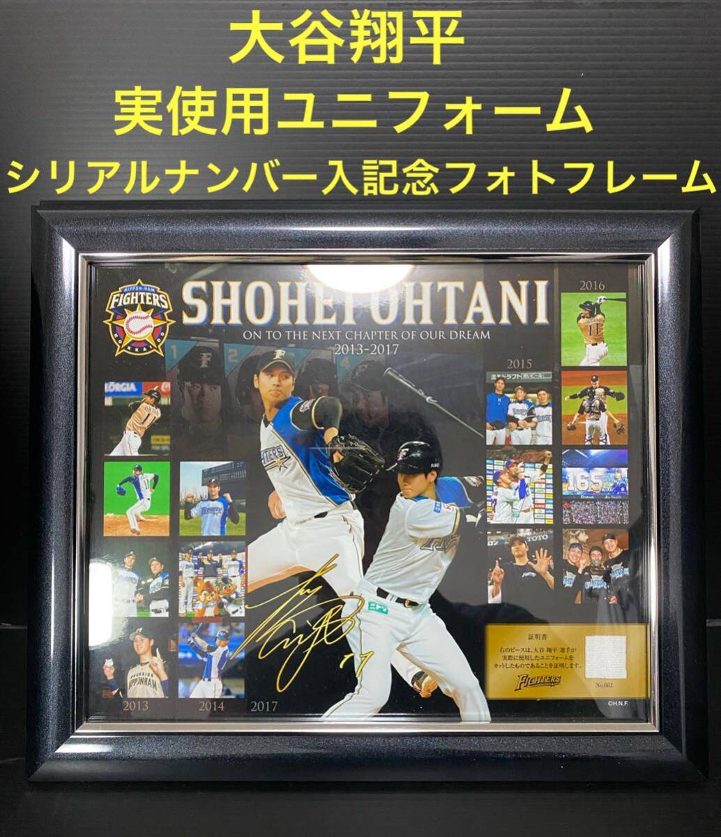 [ limitation ] large . sho flat actual use uniform go in Hokkaido Nippon-Ham Fighters limitation photo frame 