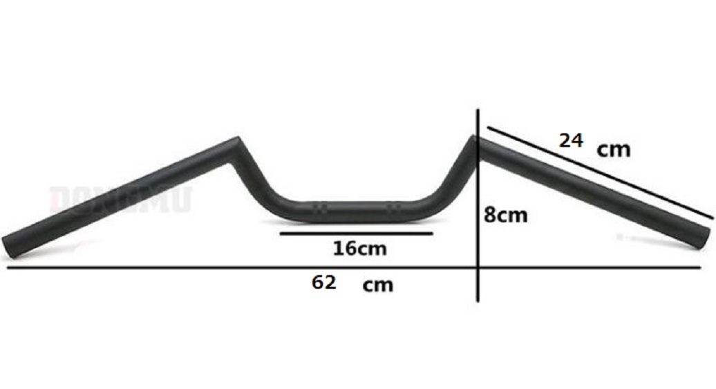 汎用 スワローハンドル スチールメッキ 22mm　ハンドル_画像2