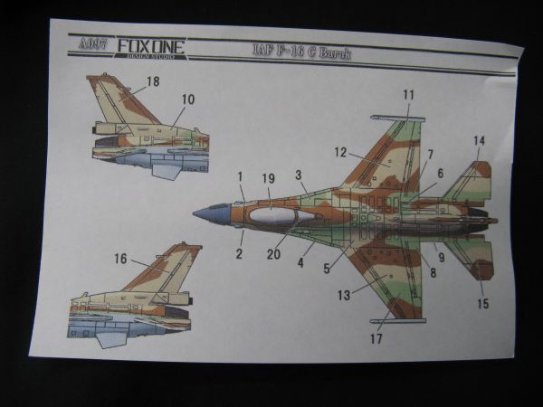 ★　FOXONE 1/144 F-16C Barak イスラエル空軍　★_画像6