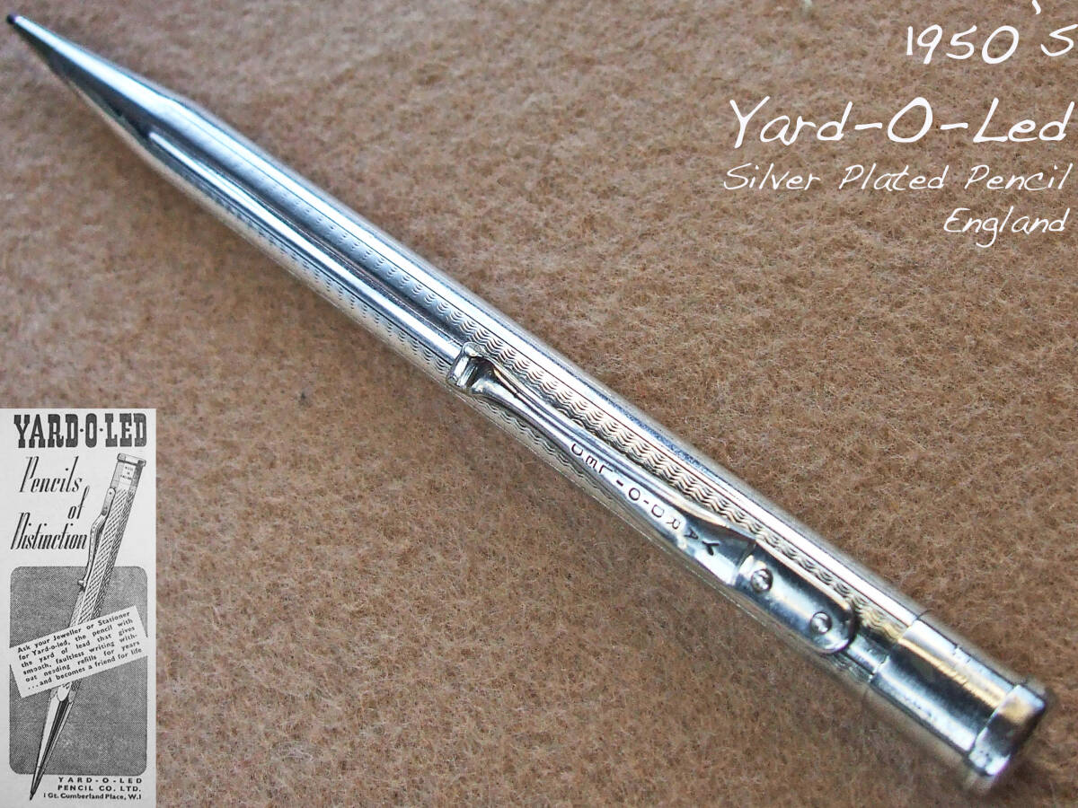 ◆レア◆1950年代製 Yard-O-Led シルヴァーペンシル イギリス◆ 1950's Yard O Led Silver Plated Pencil ENGLAND◆の画像1