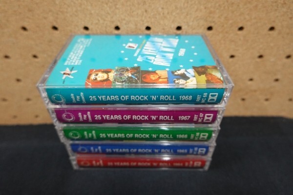 E/■カセットテープ■25 years of rock 'n' roll ロックンロール25年 1964-1968年 5本まとめて_画像2