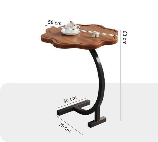 オリジナル高級花びら雲形サイドテーブル別荘ナイトテーブルリビング北欧木製 コーヒーテーブル 贅沢の画像4