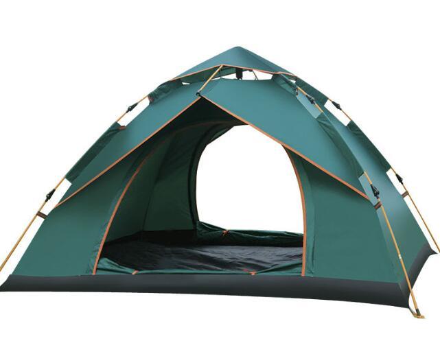 テント 3-4人用 キャノピーテント ドームテント キャンピングテント フルクローズ 防水 キャンプ アウトドアの画像1