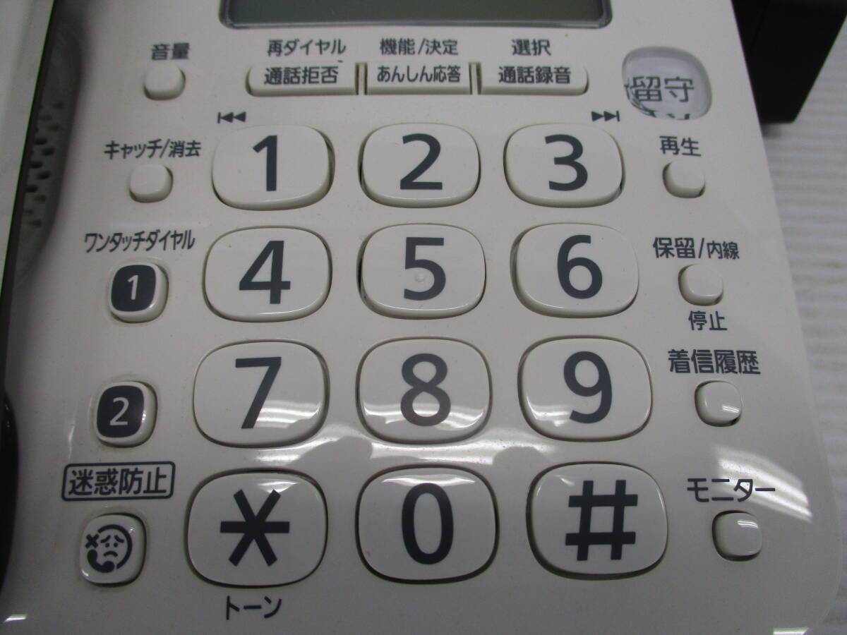 湘●【通電確認済】【子機なし】パナソニック 電話機（親機のみ）VE-GD24-W/ホワイト/電話機/3.1-Z-152-YIの画像4