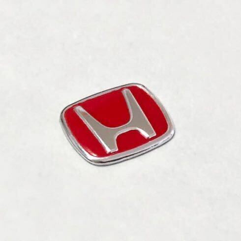  Honda 3D Logo seal 1 piece aluminium emblem red Honda key key hole .. bike steering wheel meter aero wheel Honda emblem Logo 