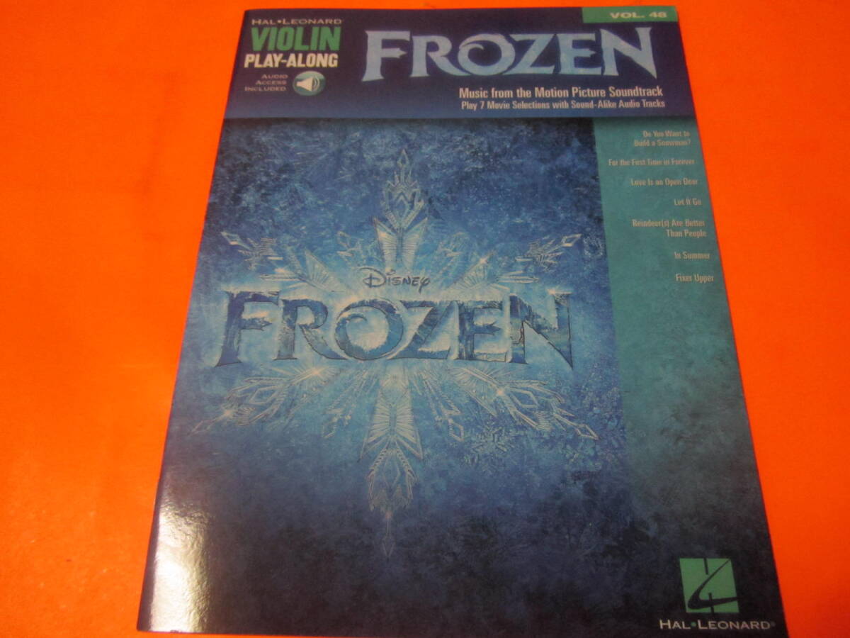 ♪輸入楽譜　Frozen: ヴァイオリン　アナと雪の女王（ディズニー）　音声アクセスコード付_画像1