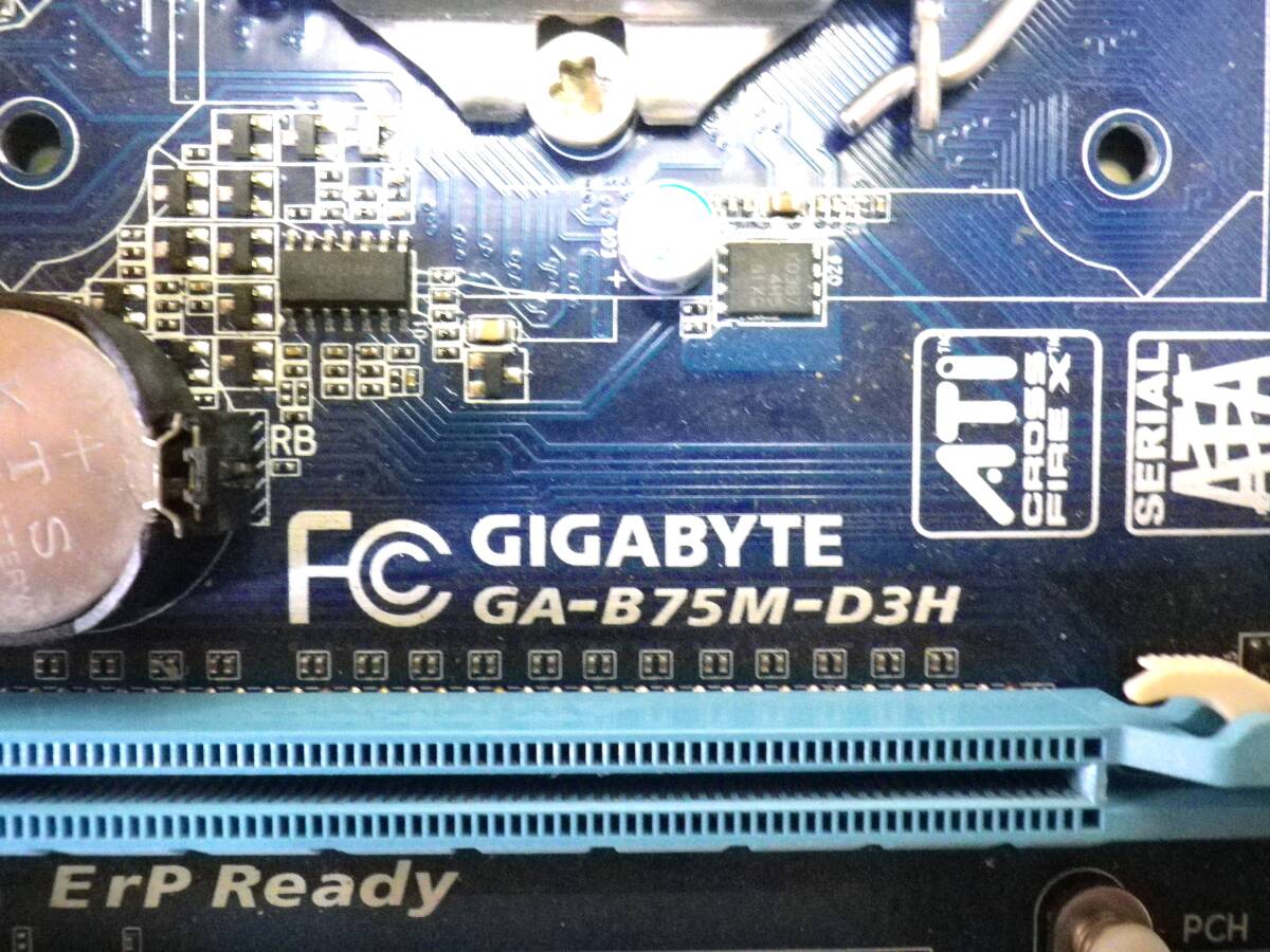 * GIGABYTE M/B (GA-B75M-D3H) Win10 CPU/RAM/HDD attaching *