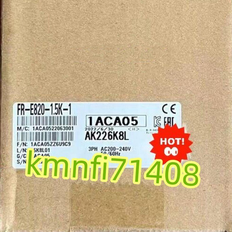 【新品★Ｔ番号適格請求】三菱電機　FR-E820-1.5K-1　インバーター ★6ヶ月保証