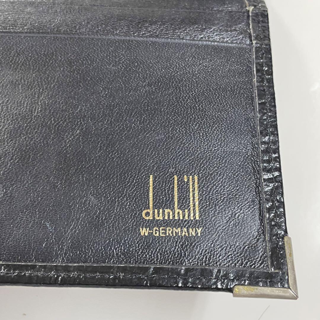 dunhill ダンヒル 長財布 財布 メンズ ブランド クロコ 型押し 黒 