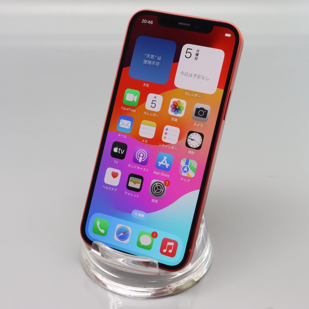 Apple iPhone12 64GB (PRODUCT)RED A2402 MGHQ3J/A バッテリ86% ■SIMフリー★Joshin4194【1円開始・送料無料】_画像2