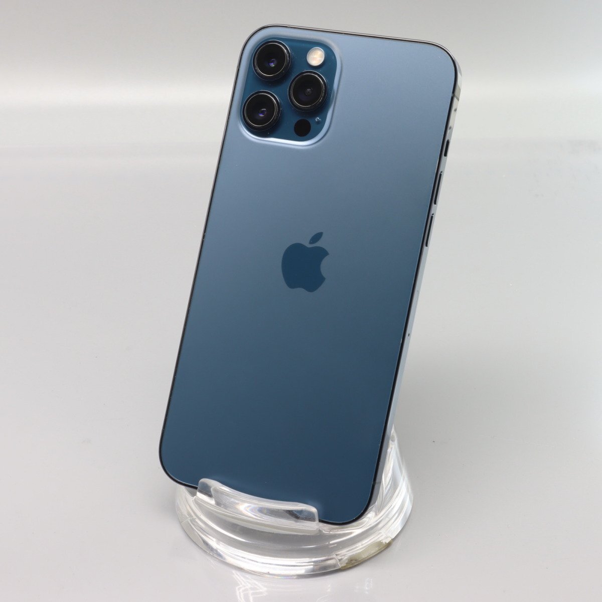 Apple iPhone12 Pro Max 128GB Pacific Blue A2410 MGCX3J/A バッテリ80% ■au★Joshin(ジャンク)8789【1円開始・送料無料】_画像1