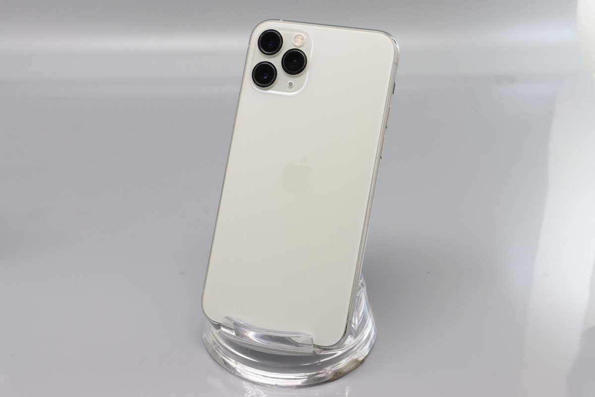Apple iPhone11 Pro 64GB Silver A2215 MWC32J/A バッテリ95% ■au★Joshin1054【1円開始・送料無料】_画像1