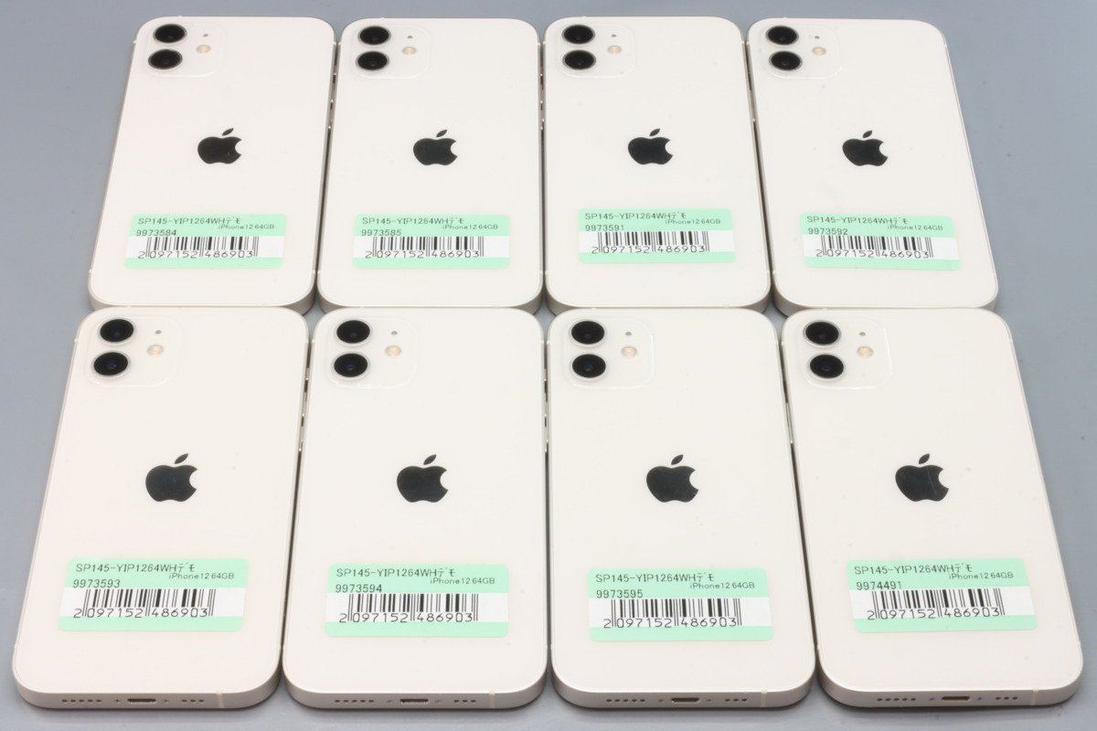 Apple iPhone12 64GB White 8台セット A2402 3H516J/A ■Y!mobile★Joshin(ジャンク)3584【1円開始・送料無料】の画像1