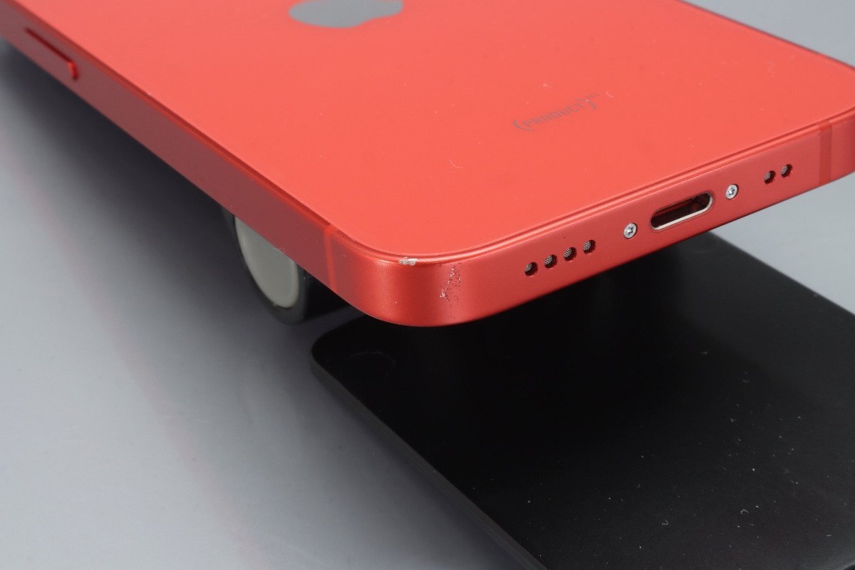 Apple iPhone12 mini 64GB (PRODUCT)RED A2398 MGAE3J/A バッテリ85% ■SIMフリー★Joshin(ジャンク)4209【1円開始・送料無料】_画像9