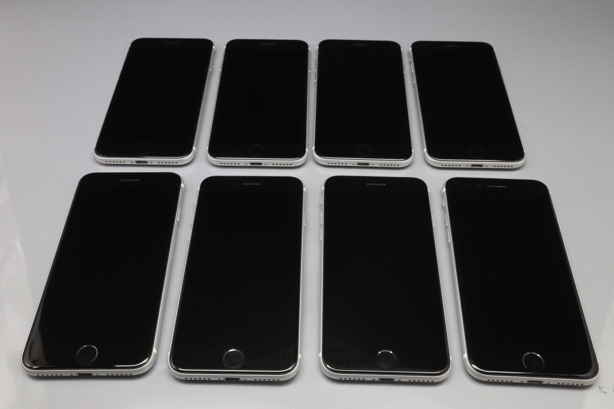 Apple iPhoneSE 64GB White (第2世代) 計8台セット A2296 MHGQ3J/A ■SIMフリー★Joshin(ジャンク)1161【1円開始・送料無料】の画像2