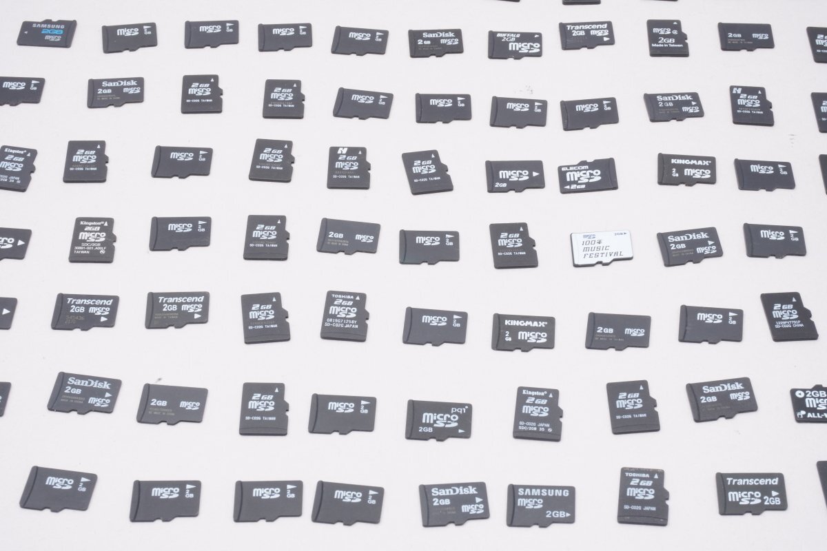microSDカード 64MB~2GB まとめて274枚セット ■メーカーいろいろ★Joshin(ジャンク)86K1【1円開始・送料無料】の画像6