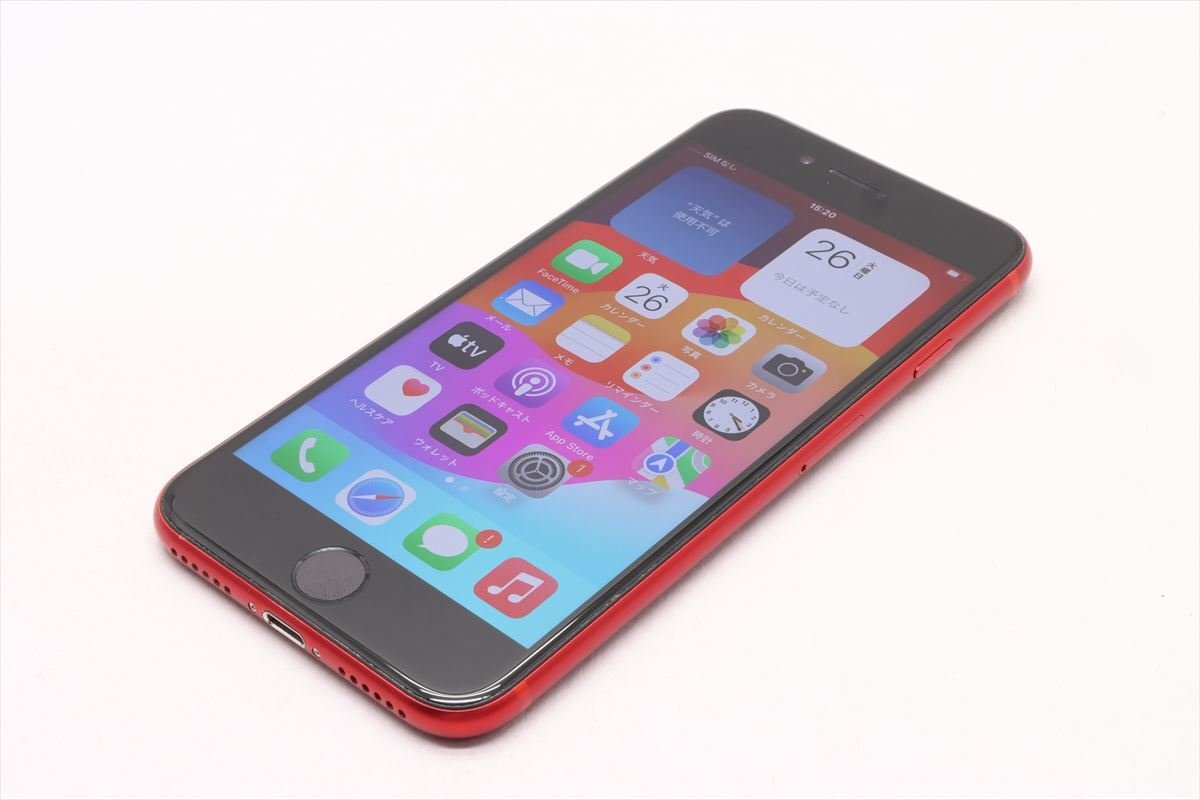 Apple iPhoneSE 64GB (第2世代) (PRODUCT)RED A2296 MX9U2J/A バッテリ78% ■SIMフリー★Joshin1733【1円開始・送料無料】の画像5