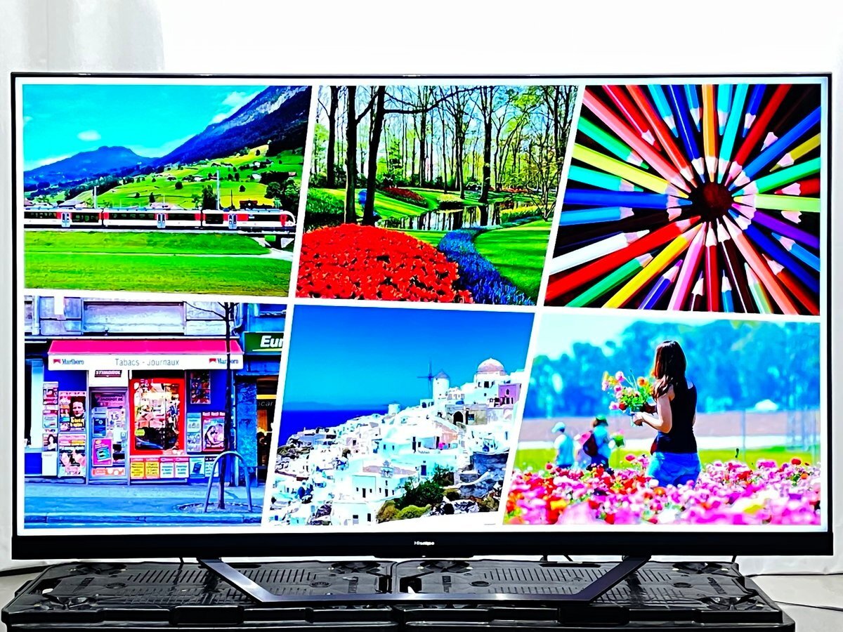 65インチ液晶4Kテレビ Hisence 65U8F (2020年製造)HDR/倍速駆動/WIFI/ ■ハイセンス Hisense★Joshin(ジャンク)6158●1円開始・直接引渡可の画像1