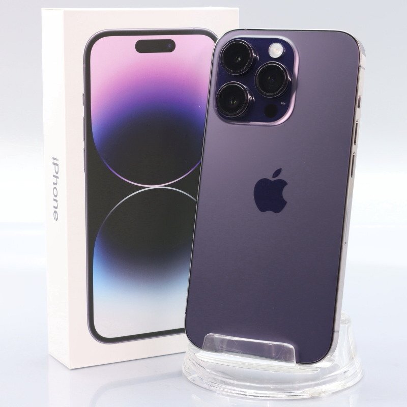 Apple iPhone14 Pro 256GB Deep Purple A2889 MQ1E3J/A バッテリ95% ■SIMフリー★Joshin4569【1円開始・送料無料】の画像1