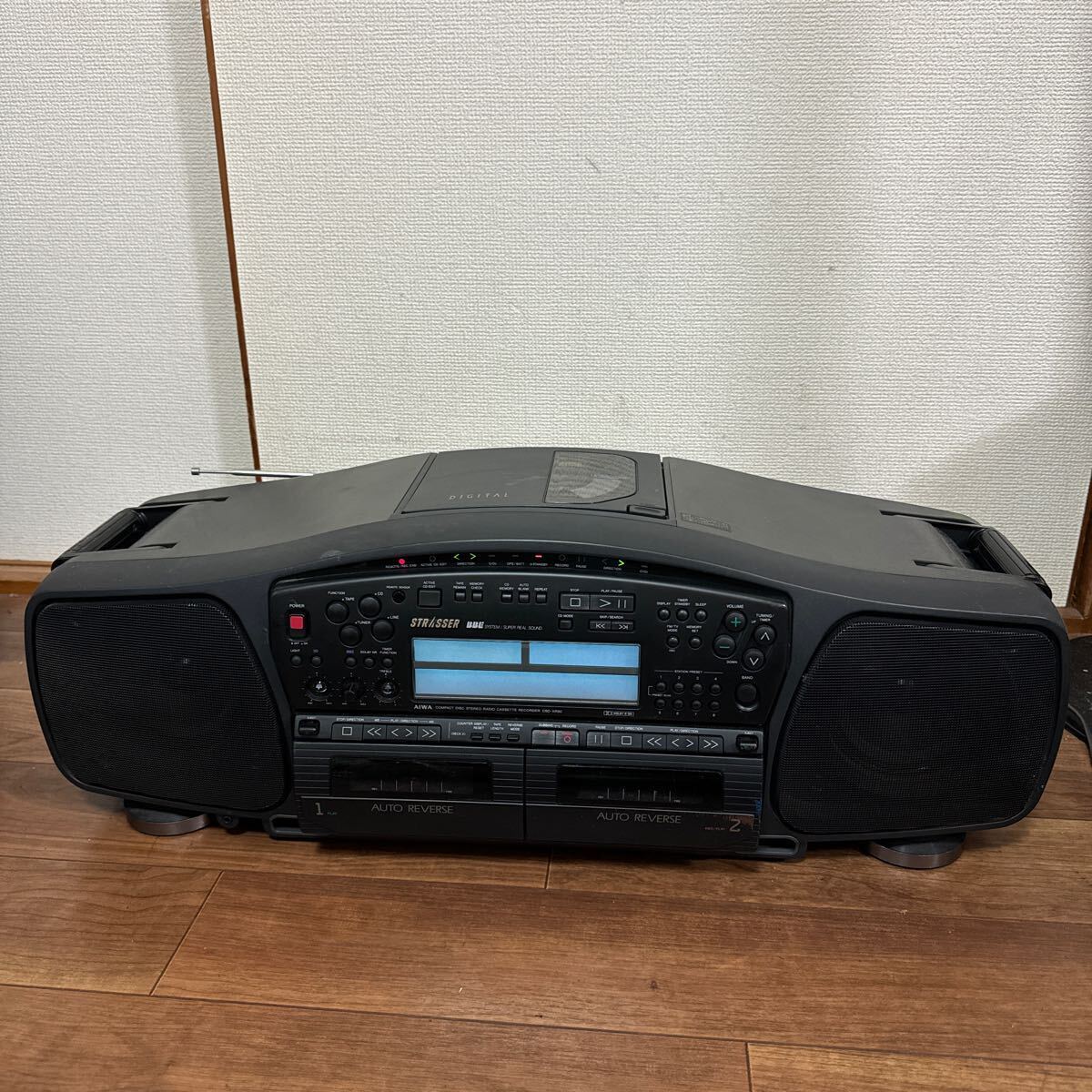 AIWA アイワ ラジカセ CSD-XR90 音響機器 カセットデッキ ダブルカセットデッキ の画像1