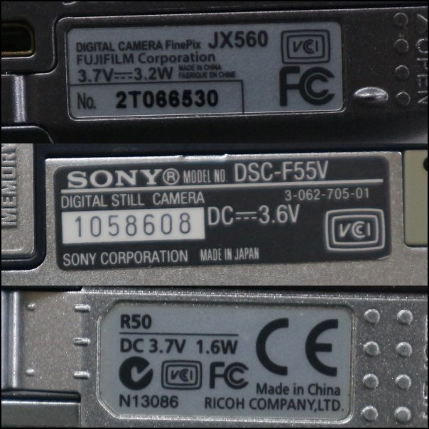 ジャンク扱い コンデジ デジカメ まとめて15台 IXY PC2274 PC2333 SONY DSC-WX5 COOLPIX S60 送料2000円_画像5