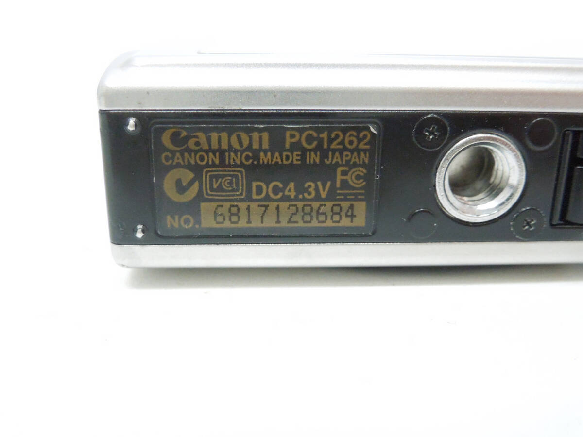 ‡ 0696 Canon キャノン コンパクトデジタルカメラ IXY DIGITAL 25IS 簡易動作確認済 バッテリー/チャージャー/取説付き 中古_画像5