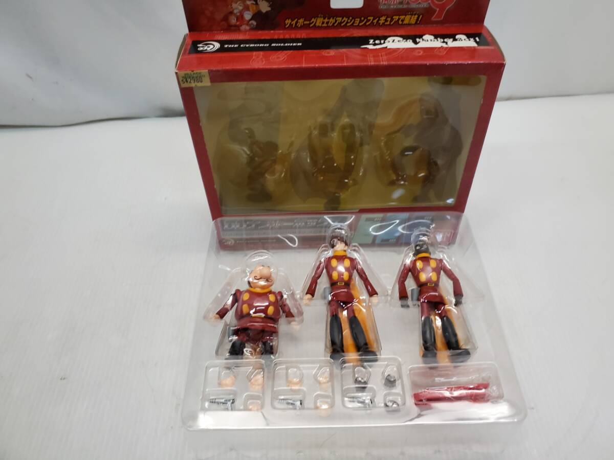 § A87510 BANDAI バンダイ サイボーグ009 00ナンバーボックス1 3体セット フィギュア ホビー 中古の画像3