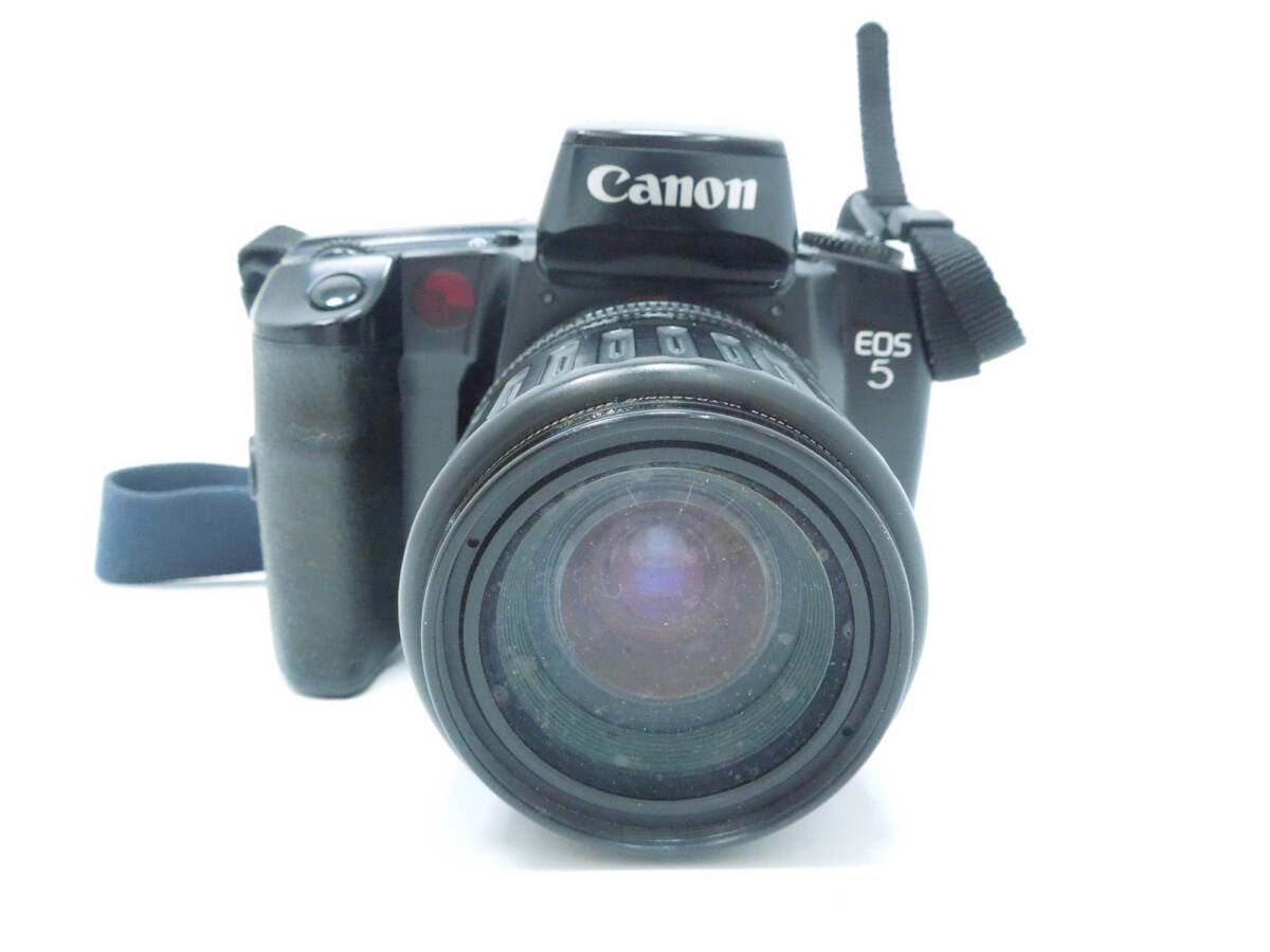 ‡ 0559 キャノン Canon EOS 5 QUARTZ DATE フィルムカメラ 一眼レフ 日本製 CANON ZOOM LENS EF 35-135㎜ 1:4-5.6 ジャンク_画像2