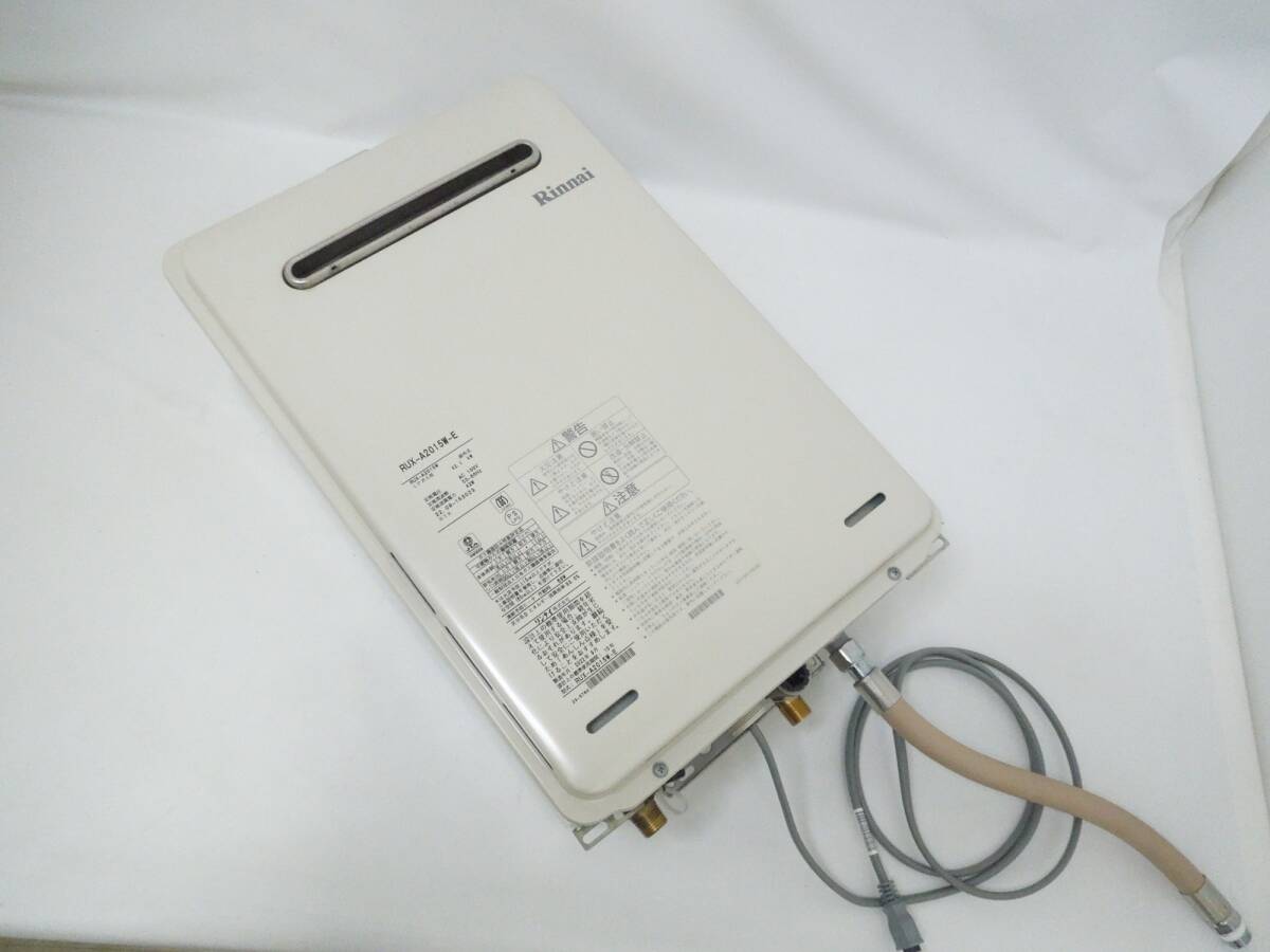 ‡0509 Rinnai リンナイ RUX-A2015W-E LPガス用 ガス給湯器 屋外式 2022年製 錆あり 動作未確認