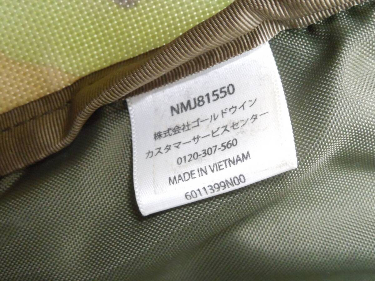 ‡ 0672 THE NORTH FACE/ザノースフェイス K BCヒューズボックス NMJ81550 ミリタリーグリーンウッドランドプリント キッズ リュック 中古_画像10