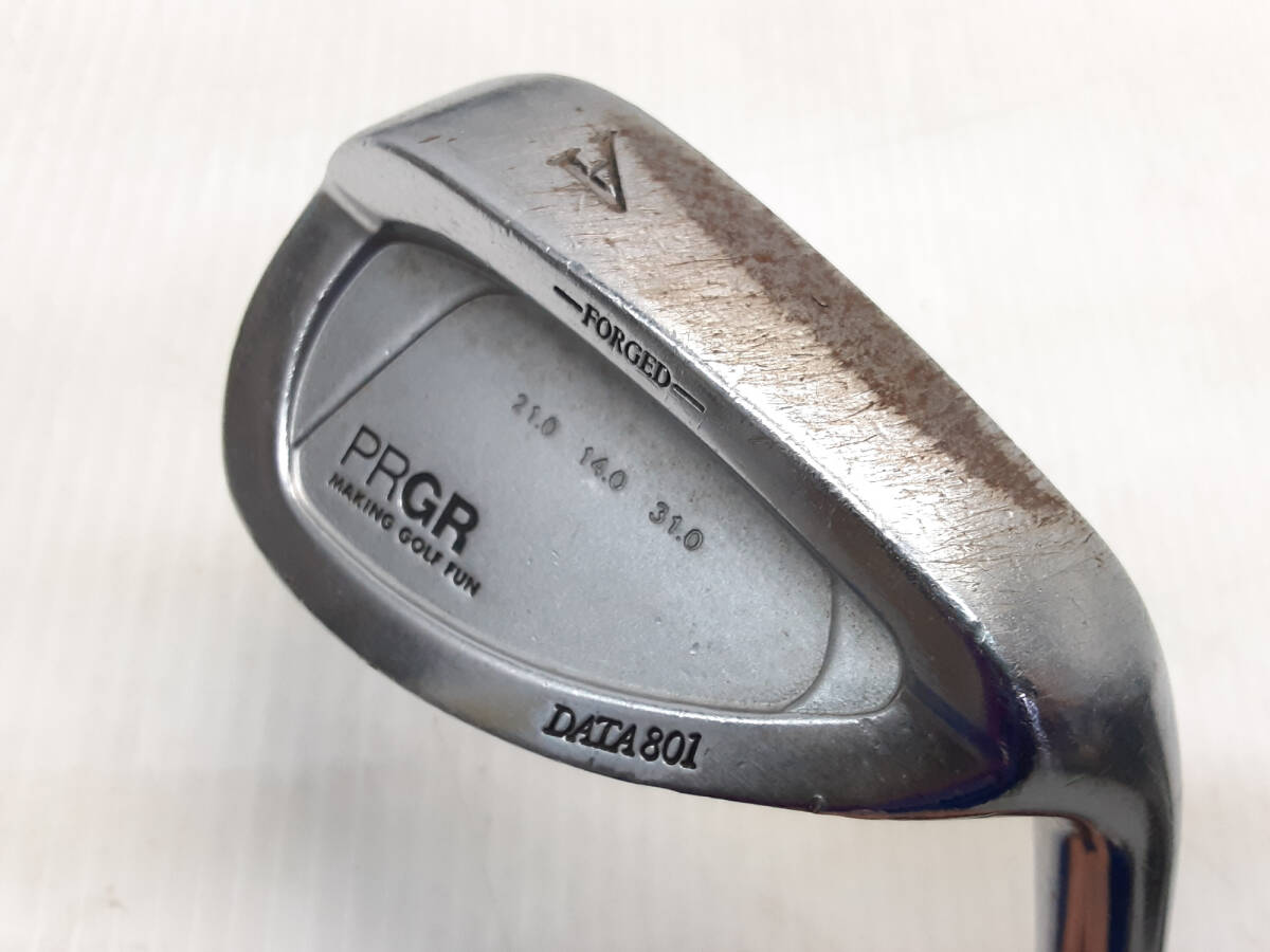 § A98022 PRGR プロギア DATA801 FORGED アイアンセット 8本 #3.5.6.7.8.9.A.P フレックス/M-40 右利き用 中古の画像9