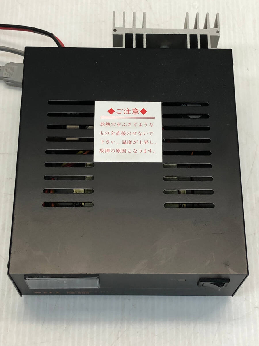 § B27732 WELZ ウェルツ DCパワーサプライ DC電源 RS-560 通電確認済み 中古良品の画像3