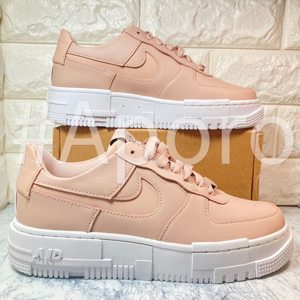 NIKE ナイキ AIR FORCE 1 エアフォース1 ピンク ベージュ 24