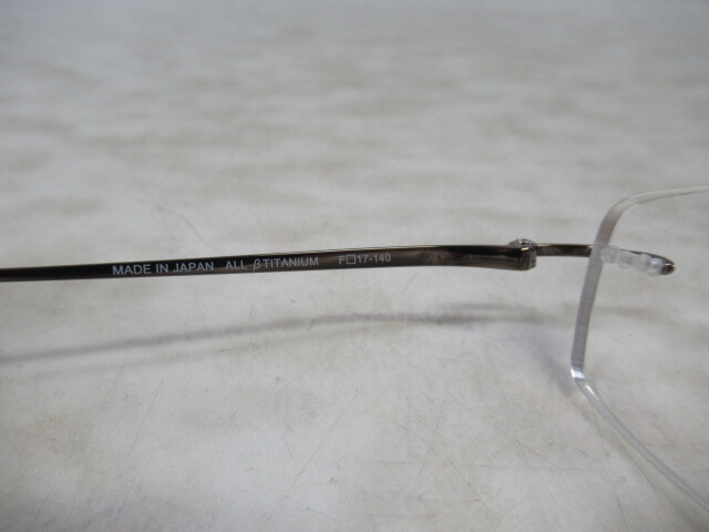 ◆S99.smart fit due DE-1001 ALL βTITANIUM スマートフィット 眼鏡 メガネ 度入り/中古_画像6